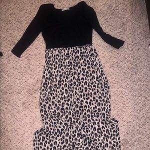 Color Me Red Cheetah Dress